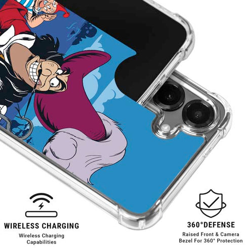 Disney Peter Pan Captain Hook and Smee Galaxy S26 Clear Case