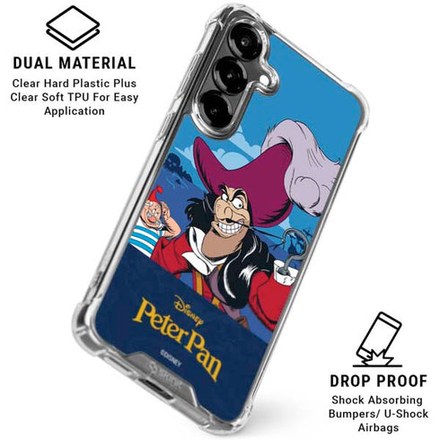 Disney Peter Pan Captain Hook and Smee Galaxy S26 Clear Case