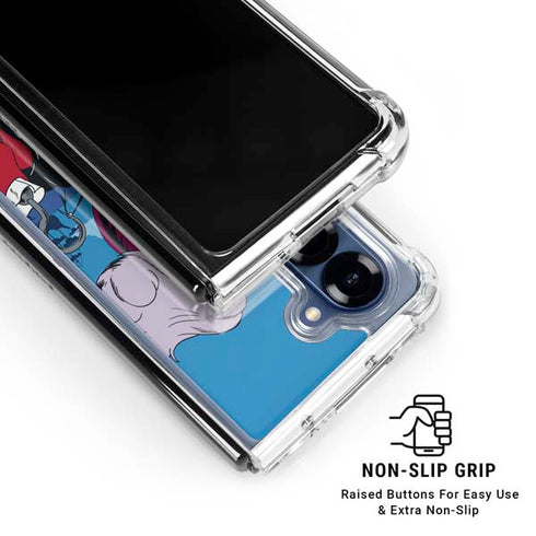 Disney Peter Pan Captain Hook and Smee Galaxy Z Fold7 Clear Case