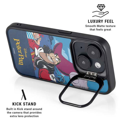 Disney Peter Pan Captain Hook and Smee iPhone 14 Plus Kickstand Case