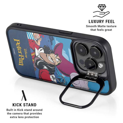 Disney Peter Pan Captain Hook and Smee iPhone 15 Pro Max Kickstand Case