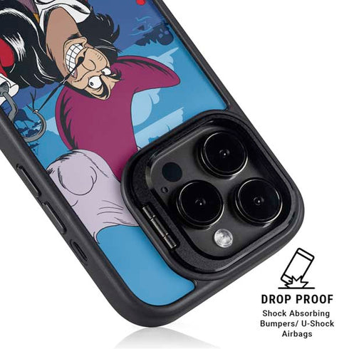 Disney Peter Pan Captain Hook and Smee iPhone 15 Pro Max Kickstand Case