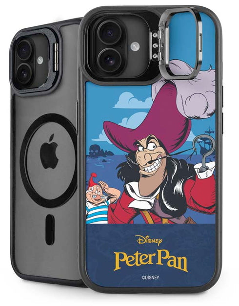 Disney Peter Pan Captain Hook and Smee iPhone 16 Kickstand Case