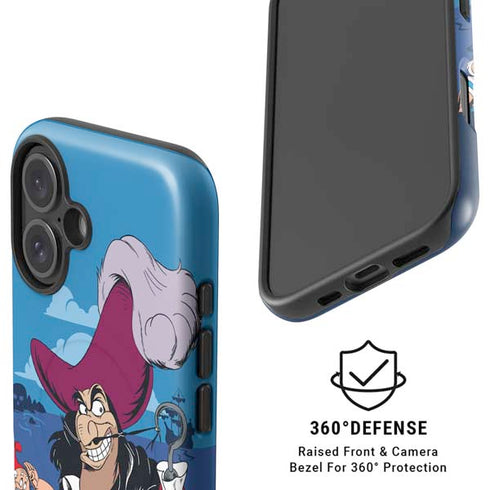 Disney Peter Pan Captain Hook and Smee iPhone 16 Magsafe Impact Case