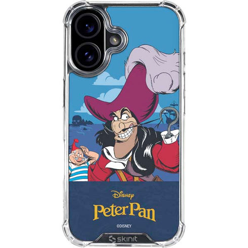 Disney Peter Pan Captain Hook and Smee iPhone 16 Plus Clear Case