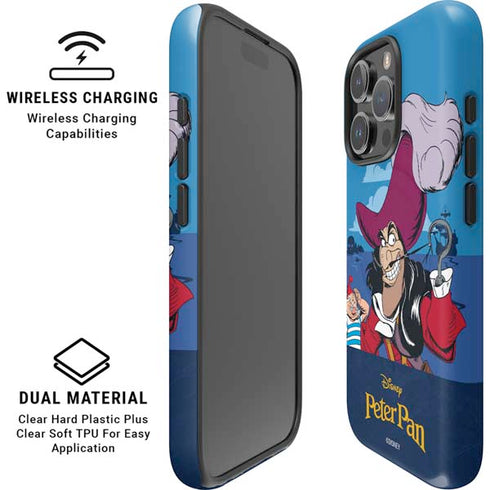 Disney Peter Pan Captain Hook and Smee iPhone 16 Pro Magsafe Impact Case