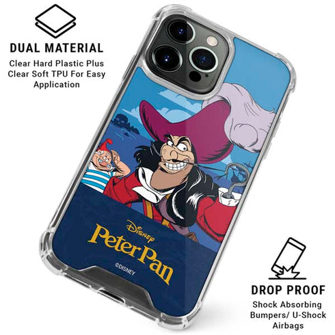 Disney Peter Pan Captain Hook and Smee iPhone 16 Pro Max Clear Case