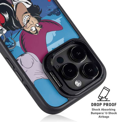 Disney Peter Pan Captain Hook and Smee iPhone 16 Pro Max Kickstand Case