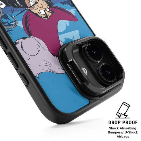 Disney Peter Pan Captain Hook and Smee iPhone 17 Kickstand Case