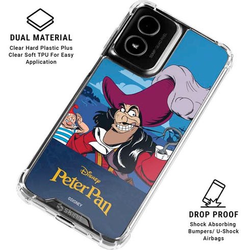 Disney Peter Pan Captain Hook and Smee Moto G Power 5G (2024) Clear Case