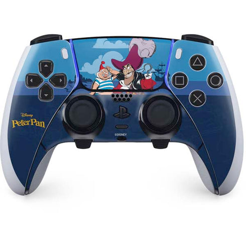 Disney Peter Pan Captain Hook and Smee PS5 DualSense Edge Pro Controller Skin