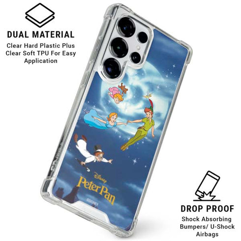 Disney Peter Pan Wendy and the Boys to Neverland Galaxy S25 Ultra Clear Case