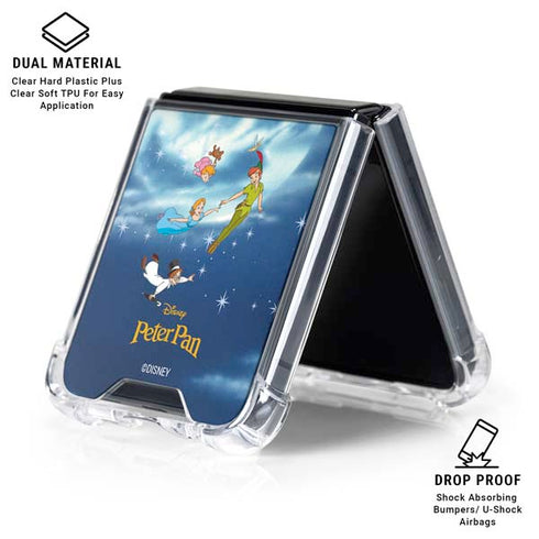 Disney Peter Pan Wendy and the Boys to Neverland Galaxy Z Flip7 Clear Case