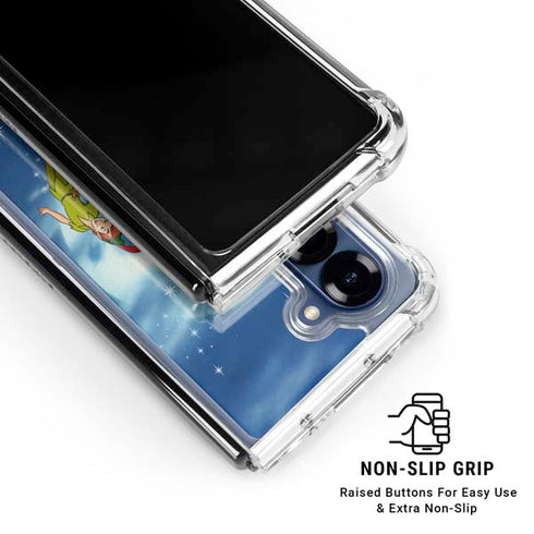Disney Peter Pan Wendy and the Boys to Neverland Galaxy Z Fold7 Clear Case