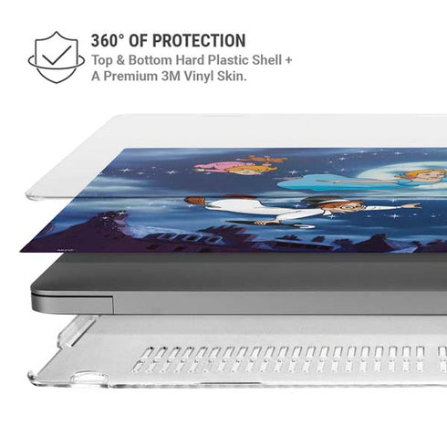 Disney Peter Pan Wendy and the Boys to Neverland MacBook Pro 14in (2021-24) Case plus Skin