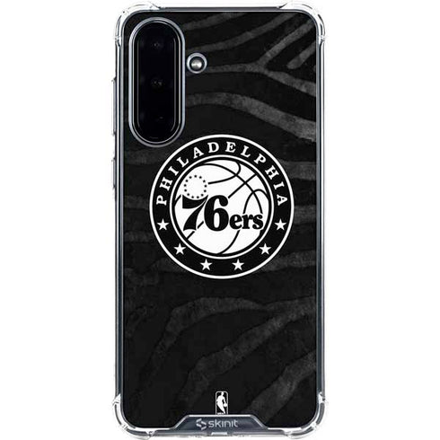 NBA Philadelphia 76ers Animal Print Galaxy A36 5G Clear Case