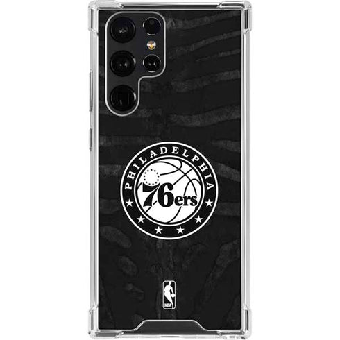 NBA Philadelphia 76ers Animal Print Galaxy S23 Ultra Clear Case
