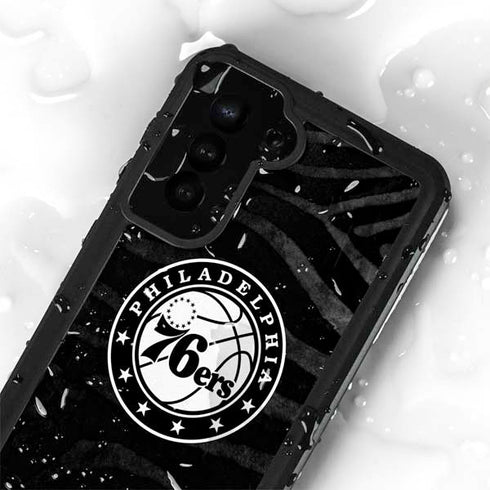 NBA Philadelphia 76ers Animal Print Galaxy S24 Plus Waterproof Case