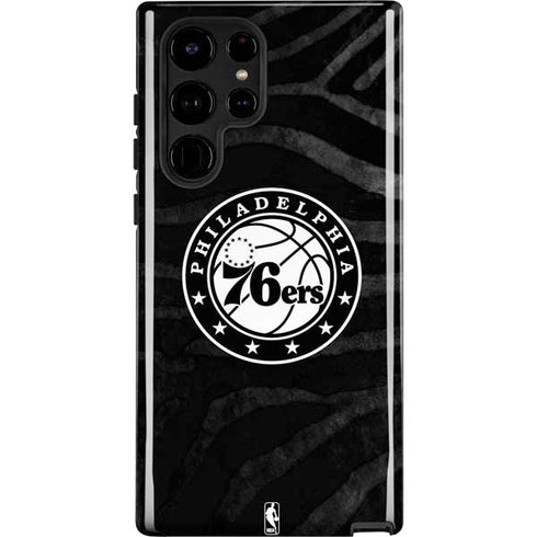 NBA Philadelphia 76ers Animal Print Galaxy S25 Ultra Impact Case