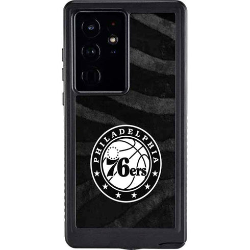 NBA Philadelphia 76ers Animal Print Galaxy S24 Ultra Waterproof Case