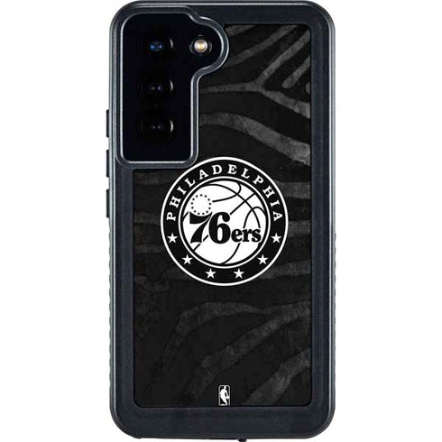 NBA Philadelphia 76ers Animal Print Galaxy S24 Waterproof Case