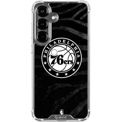 NBA Philadelphia 76ers Animal Print Galaxy S26 Clear Case