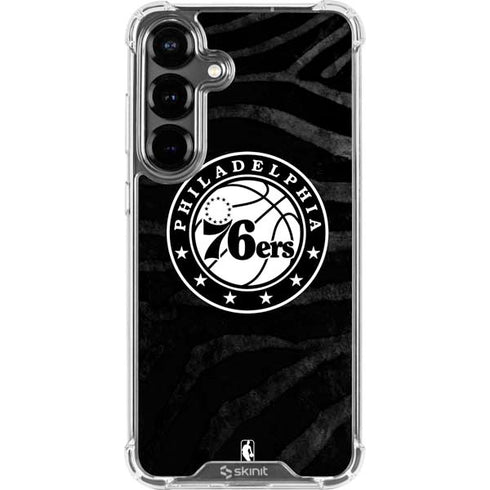 NBA Philadelphia 76ers Animal Print Galaxy S26 Plus Clear Case