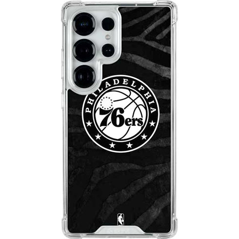 NBA Philadelphia 76ers Animal Print Galaxy S26 Ultra Clear Case