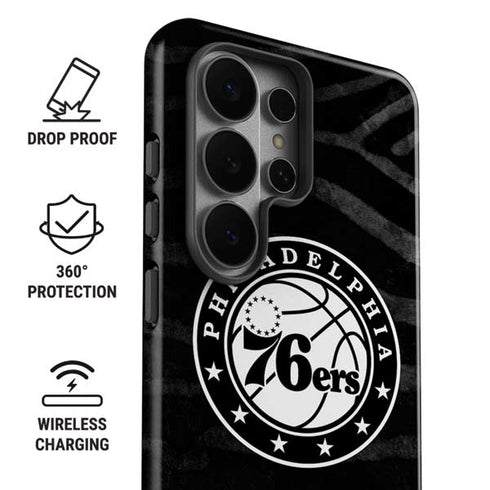NBA Philadelphia 76ers Animal Print Galaxy S26 Ultra Impact Case