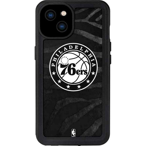 NBA Philadelphia 76ers Animal Print iPhone 15 Plus Waterproof Case