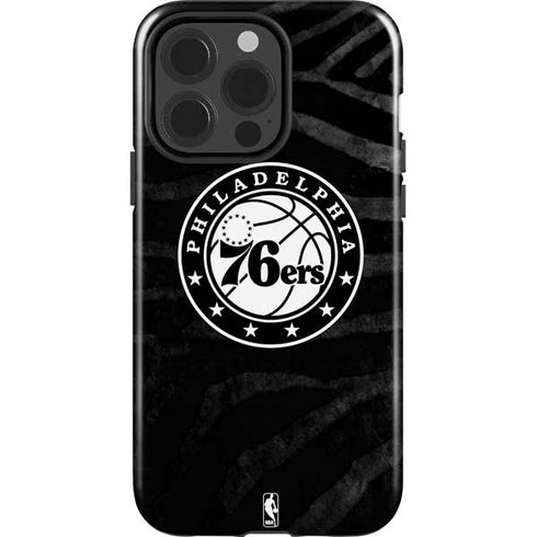 NBA Philadelphia 76ers Animal Print iPhone 15 Pro Impact Case