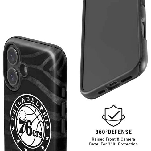 NBA Philadelphia 76ers Animal Print iPhone 16 Magsafe Impact Case