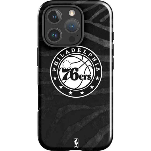 NBA Philadelphia 76ers Animal Print iPhone 16 Pro Max Impact Case