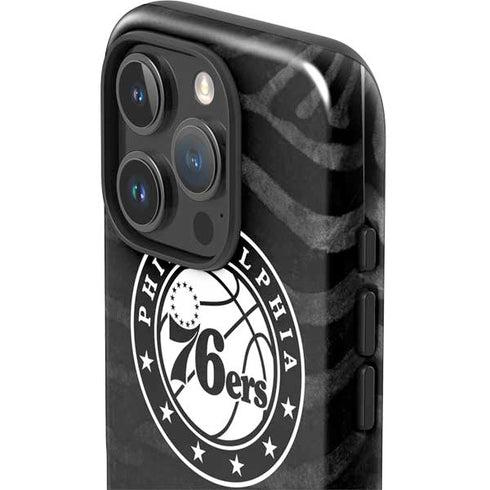 NBA Philadelphia 76ers Animal Print iPhone 16 Pro Max Impact Case