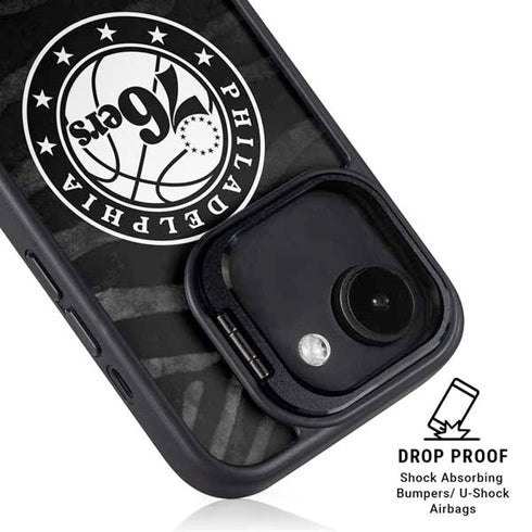 NBA Philadelphia 76ers Animal Print iPhone 16e Kickstand Case