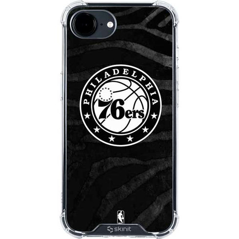 NBA Philadelphia 76ers Animal Print iPhone 16e Clear Case