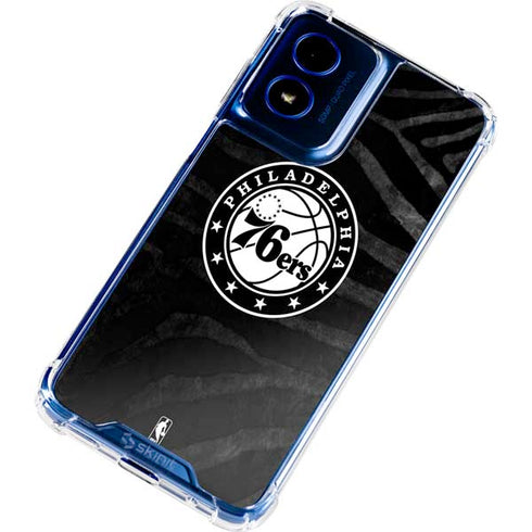 NBA Philadelphia 76ers Animal Print Moto G 5G (2024) Clear Case