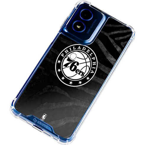 NBA Philadelphia 76ers Animal Print Moto G Play 4G (2024) Clear Case