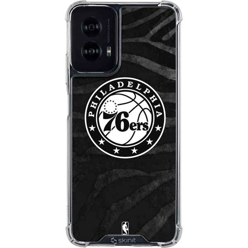 NBA Philadelphia 76ers Animal Print Moto G Power 5G (2024) Clear Case