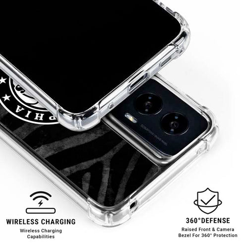 NBA Philadelphia 76ers Animal Print Moto G Power 5G (2024) Clear Case