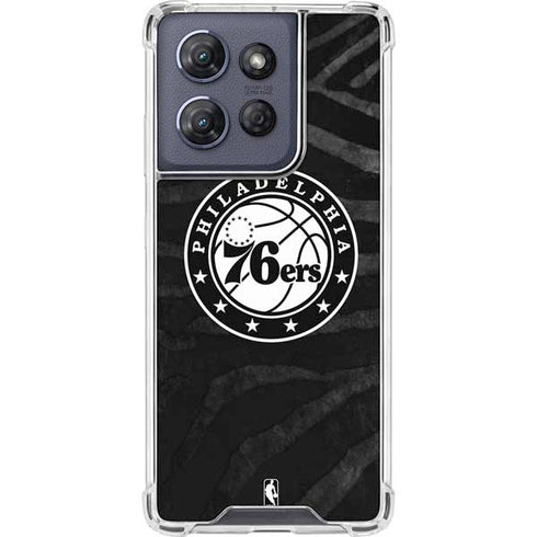 NBA Philadelphia 76ers Animal Print Moto G Power 5G (2025) Clear Case