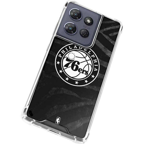 NBA Philadelphia 76ers Animal Print Moto G Power 5G (2025) Clear Case