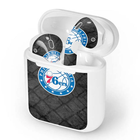NBA Philadelphia 76ers Black Rust Apple AirPods Skin
