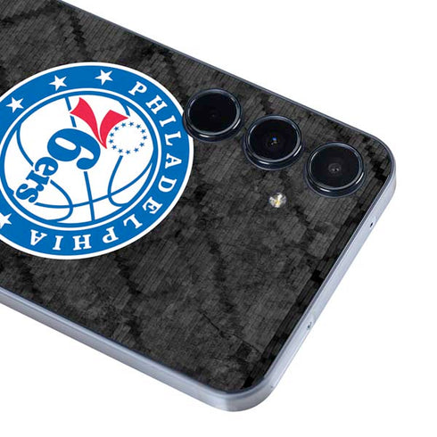 NBA Philadelphia 76ers Black Rust Galaxy A35 5G Skin