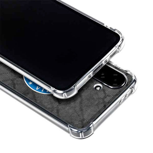 NBA Philadelphia 76ers Black Rust Galaxy A36 5G Clear Case
