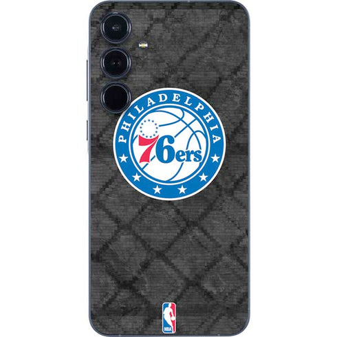 NBA Philadelphia 76ers Black Rust Galaxy A36 5G Skin