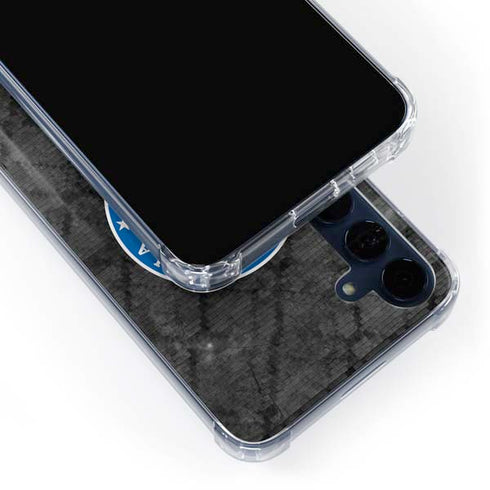 NBA Philadelphia 76ers Black Rust Galaxy A55 5G Clear Case