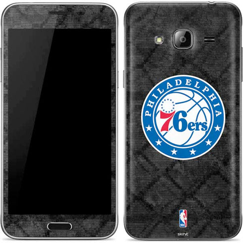 NBA Philadelphia 76ers Black Rust Galaxy J3 Skin