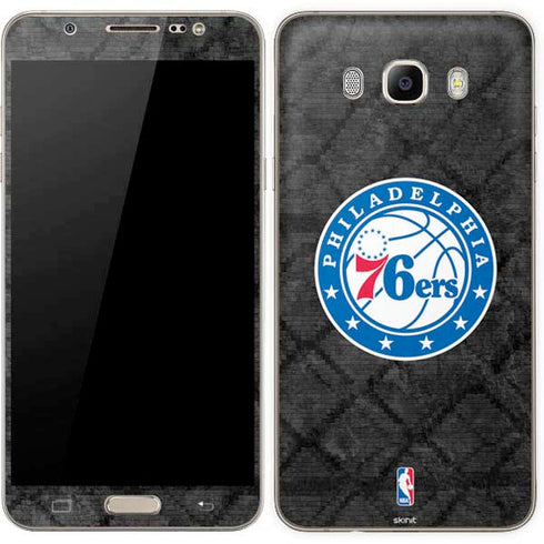 NBA Philadelphia 76ers Black Rust Galaxy J7 Skin