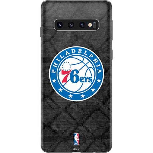 NBA Philadelphia 76ers Black Rust Galaxy S10 Skin